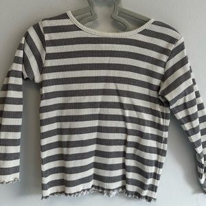 Zara toddler girls ribbed long sleeve T shirt